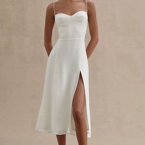 Reformation White Midi Dress